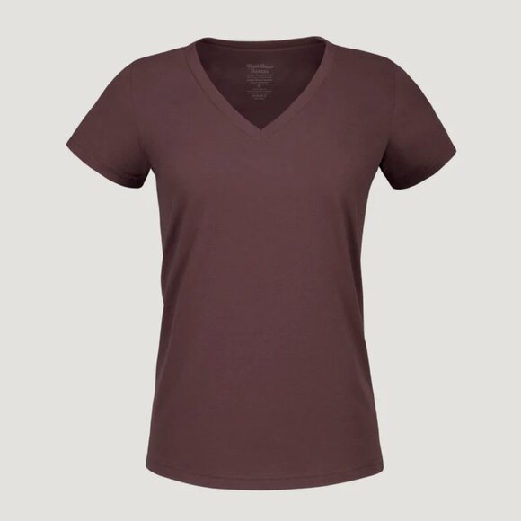 Fresh Clean Threads Women's V Neck, XS port red purple galaxy bundle - Picture 3 of 6